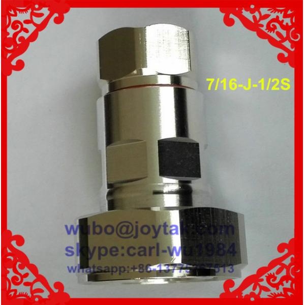 DIN 7/16 male connector clamp type for 1/2superflex cable all brass PIM 1.15