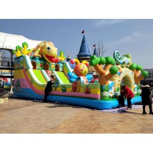 Buy cheap Commercial Playground Equipment Children' Inflatable Castle Fantasy Castle Series from wholesalers
