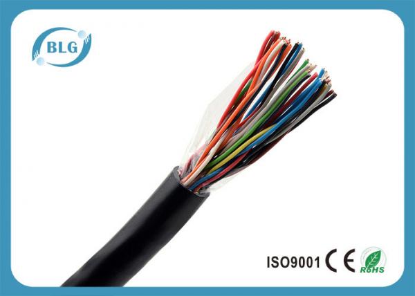 Quality Underground Digital Telephone Cable / Black Multi Line Phone Cord OEM Supply for sale