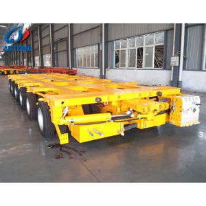 Over Heavy Duty Steel Multi Hydraulic Gooseneck Steering Axis Modular Lowbed