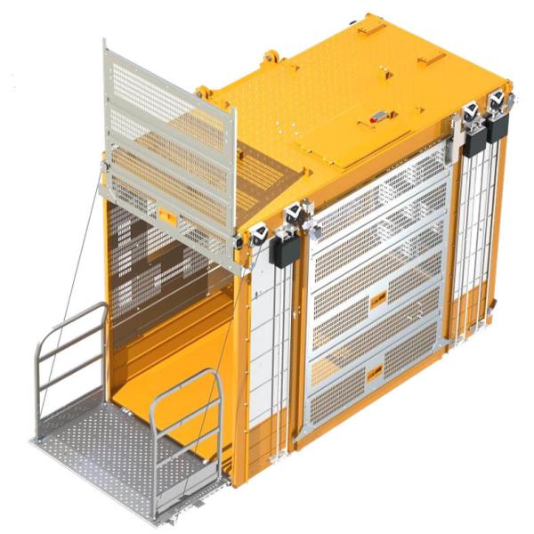 Quality Overload Protection Construction Site Hoist for 3Phase 440V/60Hz Power Supply Sand Blasting And Paint Or Galvanized for sale