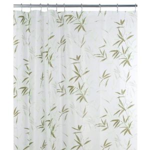 Biodegradable PEVA Stylish Waterproof Shower Curtain With 12PCS Hooks