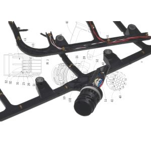 Tyco 3-1719887-1 Connector Cylinder Head Wiring Harness with Customized Length
