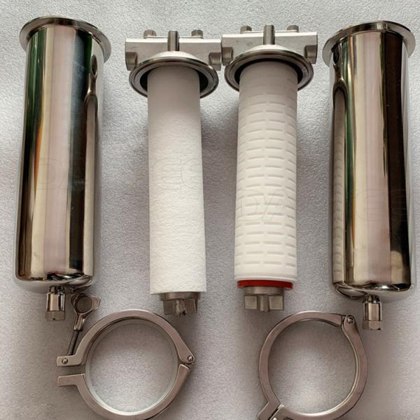 Stainless Steel 304 20 Inch Candle Hydraulic Pool Cartridge Single Bag Water Filter Bag Cartridge Housing