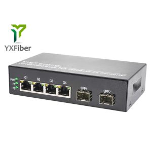 2G4E 1 Gigabit Fiber Optic To RJ45 Media Converter