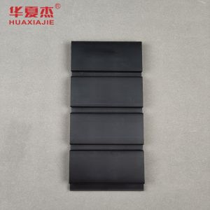 Buy cheap Black Smooth Surface PVC Slatwall Panels 300mm X 17mm from wholesalers