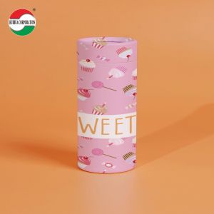 Custom Eco Friendly Biodegradable Childproof Resistant Packaging Round Cylinder