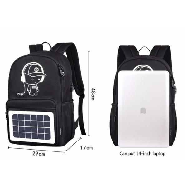 Waterproof 46cm 23L 1A 4W 5V Lithium Battery Pack