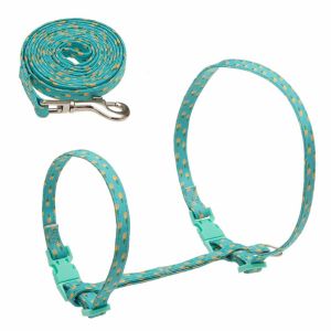 Buy cheap Hand Made Fabric Cat Harness Collar With Leash Set Fashion Design Easy To Wash from wholesalers