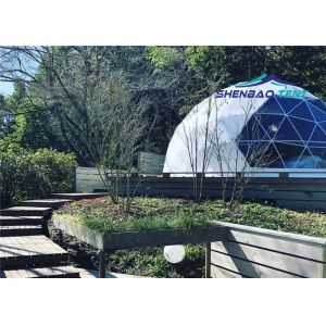 Buy cheap 6m Luxury Coated Polyester Fabric Glamping Dome Tent For Hotel from wholesalers