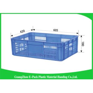 Buy cheap Recyclable Plastic Crates With Lids , Light Weight Stacking Storage Boxes For Logistic from wholesalers