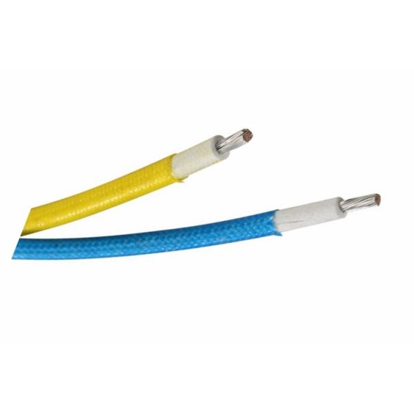 High Voltage Silicone Fiberglass Wires UL3074 12AWG Red Color For Industrial Motor