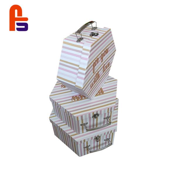 Buy cheap Matt Lamination Printing Cardboard Suitcase Gift Box Environmentally Friendly from wholesalers