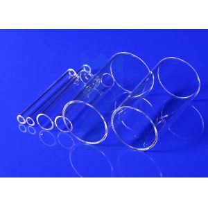 Buy cheap SIO2 Transparent Quartz Glass Tube Polished Fused Electrical Insulation from wholesalers