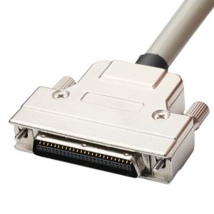 Hd D Sub Db50 Case Zinc Alloy Nickel Plated To D-Sub Mdr Plug Od 90mm