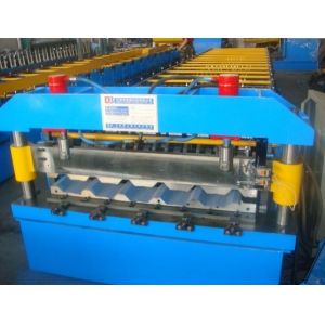 PLC Control Roof / Wall Panel Color Steel Plate Roll Forming Machinery CE