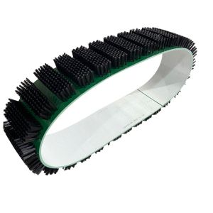 Buy cheap Black Nylon Bristles Wire Ring PVC Belt Brush With Spacing from wholesalers