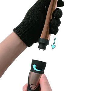 LCD 5 In 1 Curling Iron Wand Set Adjustable Temperature Wave Curling Iron 100V -