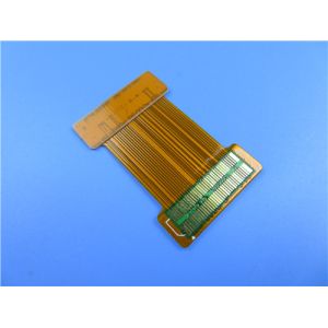 Double Layer Flexible Printed Circuit on Polyimide With Gold Plated and FR-4