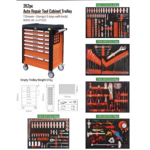 Buy cheap 7 Drawers Mobile Tool Cabinet Organization 352pcs from wholesalers
