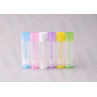 Buy cheap 5g Round Cute Colorful Clear Lip Balm Containers With Custom Logo Printing product