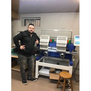 HO1502H multi function flat/tshirt/hat computer embroidery machine highest