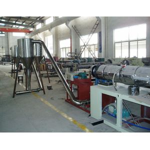 Buy cheap PVC Double Screw Granulating Machine , Hot Cutting Pelletizing Extrusion Line from wholesalers