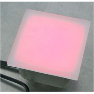 Buy cheap High quality stainless steel body 12mm toughened glass cover IP67 RGB LED brick light from wholesalers