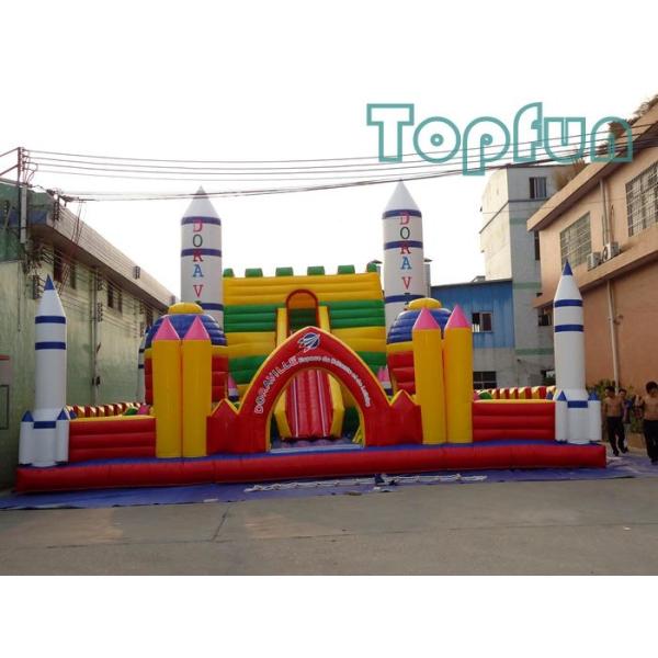 Buy cheap Rocket Launch Centre Jumping Castle 10m x 10m Customized For Amusement Park from wholesalers