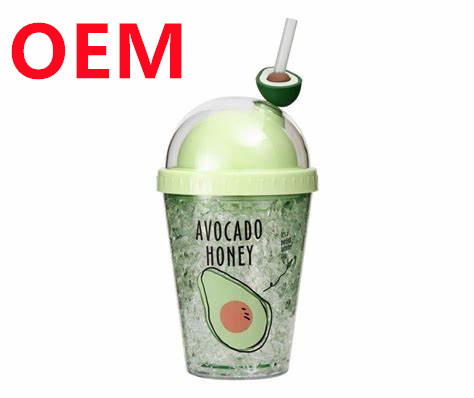 Custom 600ml Character Water Cup OEM Double Wall Anime Portable With Straw