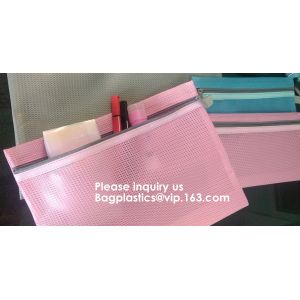 Buy cheap Custom Logo Size Toiletry Storage File Nylon Mesh Zipper Bag,Document mesh Bag Zip File Bag for Cosmetics Offices Suppli from wholesalers