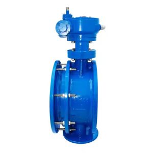 Buy cheap OEM Manual Double Eccentric Flanged Butterfly Valve EPDM Seat PN16 Turbine Cast Steel from wholesalers