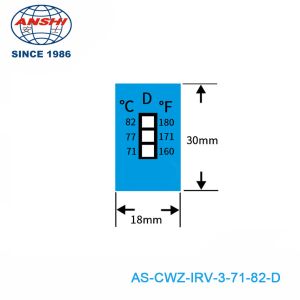 8-Level Irreversible Temperature Label 37-65℃ 99-149℉