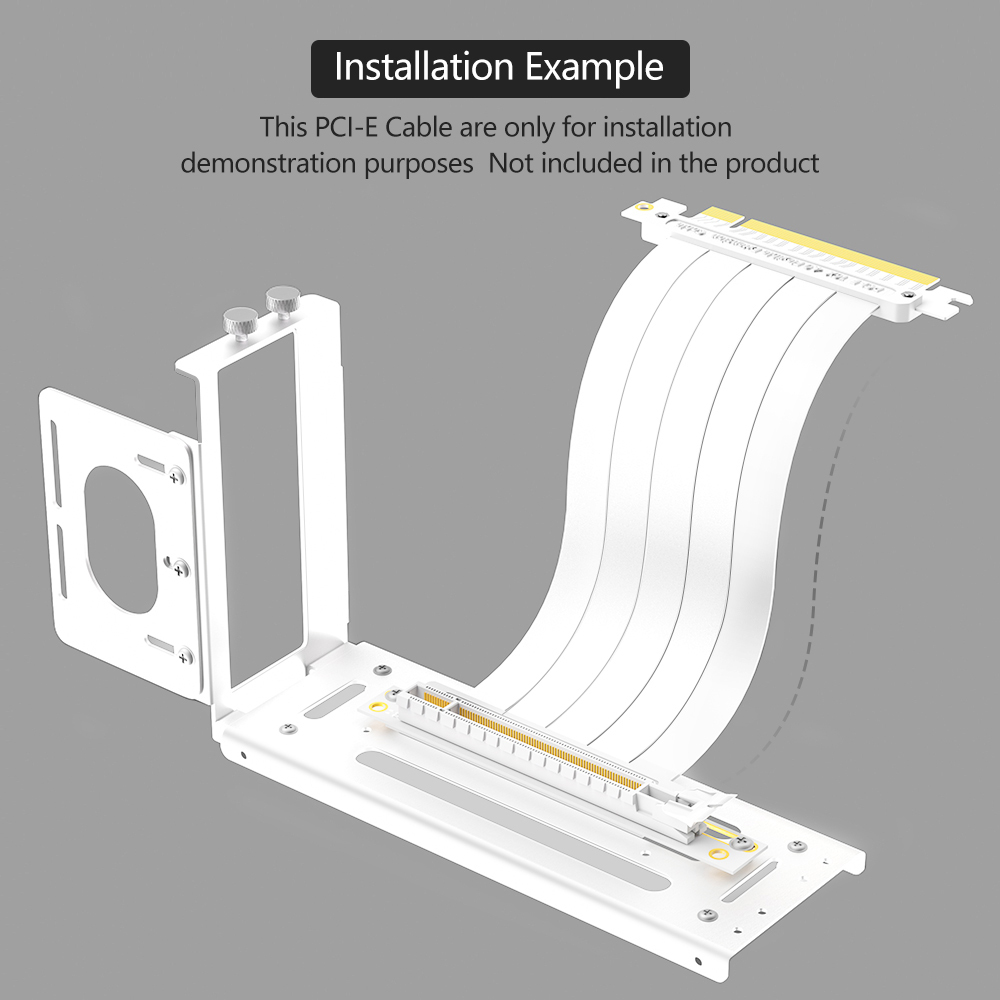 Buy cheap Vertical GPU Mount Bracket, 2 Slots Graphics Card Holder with Hardware, eGPU Dock, External GPU Docking Station , White from wholesalers