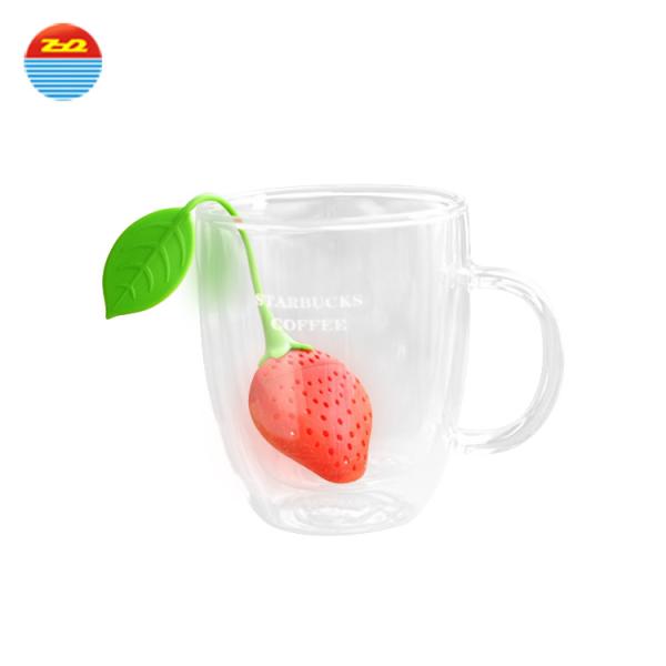 Quality Pretty Strawberry Cool Tea Strainers for sale