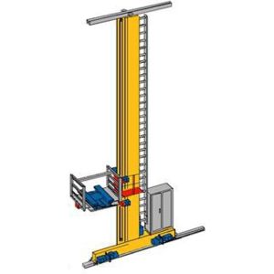 Buy cheap Height 12900mm Lightweight ASRS Stacker Crane Single Mast SRM from wholesalers