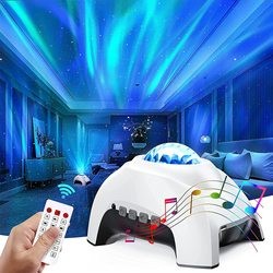 Buy cheap Amazon Best Selling Bedroom Aurora Galaxy Star Projector Night Light With Speaker and White Noise from wholesalers