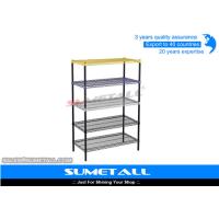 Buy cheap Heavy Duty Steel 5 Tier Wire Shelving With Powder Coated Colorful Surface product