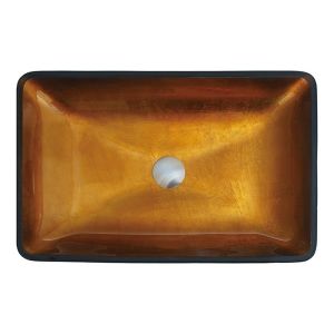 Buy cheap Gold Countertop Mounted Bathroom Wash Basins Smooth Interior And Exterior Handmade from wholesalers
