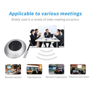 Buy cheap Mini USB 2.4G Wireless Conference Microphone Speaker 360°Omnidirectional Microphone Automatic Echo Cancellation Speakerp from wholesalers