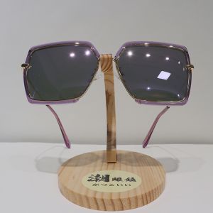 Buy cheap Polygon Anti Reflective Sunglasses TR90 , Transparent Purple Polarized Sunglasses from wholesalers