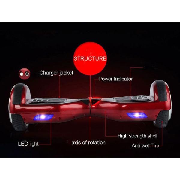 MINI 2 WHEEL ELECTRIC SCOOTER SMART SCOOTER LED light CE ROHS 6.5inch LED