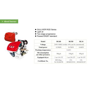 Buy cheap CE Certified 35kg/H Boiler Diesel Burner For Paddy Grain Dryer from wholesalers