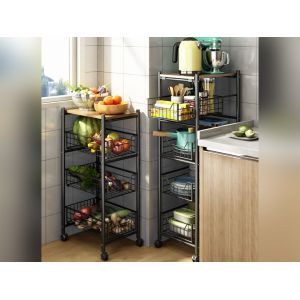 Buy cheap Drawer Type Multi Layer Kitchen Shelf With 4 Tier Shelving Unit from wholesalers