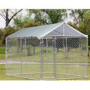 Buy cheap Chain Link Fence Large Dog Enclosures Outdoor Galvanized Surface Treatment from wholesalers