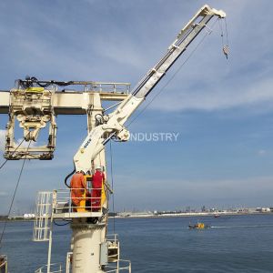 22m Electrical Hydraulic Ccs Small Knuckle Boom Crane Offshore