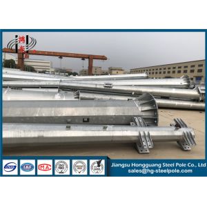 Galvanized Steel GR65 500KV Power Transmission Poles