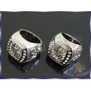 Buy cheap Champion Gifts Zinc Allay Ring Stones Insert Silver Plating OEM Design from wholesalers