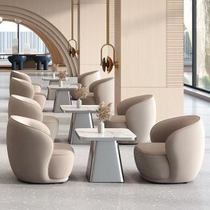 Buy cheap 4 Seater  Luxury Coffee Table Sets  Customized Hotel Lobby Room Fabric from wholesalers