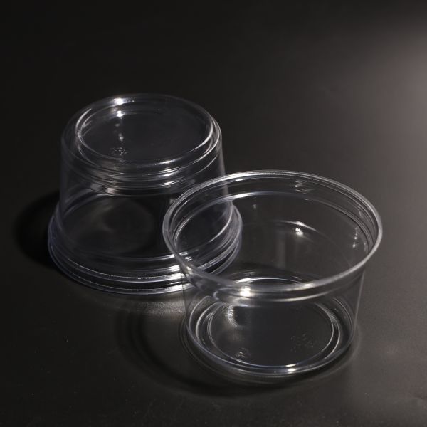 Buy cheap Convenient PET Plastic Disposable Cup 12oz Capacity Clear Bowl with Lid from wholesalers